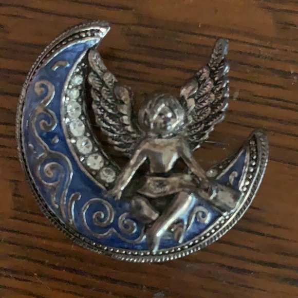 Angel on the moon vintage pin /brochure - Picture 3 of 7